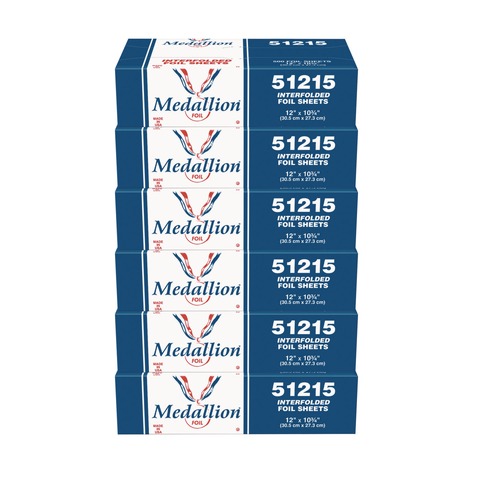 | Handi-Foil 51215 12 in. x 10.75 in. Medallion Interfolded Foil Sheets (3000/Carton) image number 0