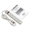 Surge Protectors | Tripp Lite TLP604 Protect It! 4 ft. Cord 6 AC Outlets 790 J Surge Protector - Light Gray image number 7