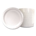 Bowls and Plates | Boardwalk CP9B1008125A 9 in. Diameter Paper Dinnerware Plate - White (1000/Carton) image number 2