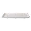 Food Trays, Containers, and Lids | Eco-Products EP-MP8SNFA 10.52 in. x 8.5 in. x 0.5 in. Sugarcane Fiber Meat and Produce Food Trays - White (300/Carton) image number 2