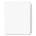 Back to School Sale | Avery 01337 11 in. x 8.5 in. 25-Tab 176 to 200 Avery Style Preprinted Legal Exhibit Side Tab Index Dividers - White (1-Set) image number 0