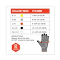 Cleaning Gloves | Ergodyne 10303 ProFlex 7072 ANSI A7 Nitrile-Coated CR Gloves, Gray, Medium, 12 Pairs/Pack image number 8