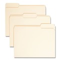 File Folders | Smead 10338 0.75 in. Expansion 1/3-Cut Top Tab File Folders with Antimicrobial Product Protection - Letter/Manila (100/Box) image number 0