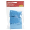 Cleaning Cloths | Universal UNV43664 12 in. x 12 in. Microfiber Cleaning Cloth - Blue (3/Pack) image number 0