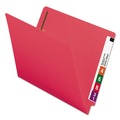 File Folders | Smead 25740 0.75 in. Expansion Heavyweight Colored End Tab 2-Fastener Folders - Letter Size/Red Exterior (50/Box) image number 0