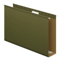 File Folders | Pendaflex 04153X3 1/5-Cut Tabs 3 in. Capacity Legal Size Extra Capacity Reinforced Hanging File Folders with Box Bottom - Green (25/Box) image number 0
