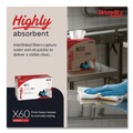 Cleaning Cloths | WypAll 34770 1/4 Fold 11 in. x 23 in. General Clean X60 Cloths - White (900/Carton) image number 4