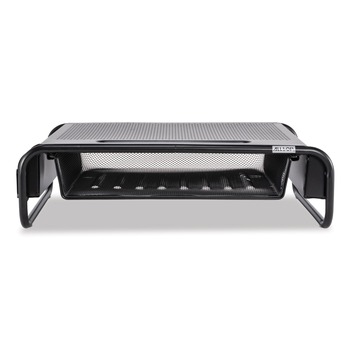 Allsop 32166 18 in. x 11.8 in. x 5.1 in. Supports 30 lbs. Metal Art Organizer 5 Monitor Stand - Black