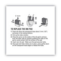 Stamps & Stamp Supplies | COSCO 2000PLUS 065473 2.38 in. x 0.25 in. Replacement Ink Pad for 2000PLUS 1SI40PGL and 1SI40P - Red image number 3