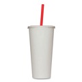 Cups and Lids | Karat C-KCL90 12 oz. to 22 oz. Cold Cups Flat PET Plastic Lids - Clear (1000/Carton) image number 3