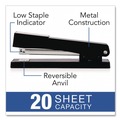 Staplers | Swingline S7040701B Light Duty 20 Sheet Capacity Full Strip Desk Stapler - Black image number 3