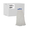  | Boardwalk BWK724RCT 24 oz. Cut-End Lie-Flat Rayon Wet Mop Head - White (12/Carton) image number 2