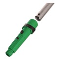 Cleaning Tools | Unger HH240 Henry's Handi Handle, with ErgoTec Locking Cone, 2 ft, Green/Silver image number 2