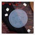 Just Launched | Dart 10SL Plastic Cold Cup Lids Fits 10 oz. Cups - Translucent (1000/Carton) image number 5