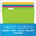 File Folders | Pendaflex 81672 1/5-Cut Tabs Letter Size Glow Hanging File Folders - Assorted Colors (25/Box) image number 1