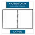Notebooks & Pads | Cambridge Limited 06100 11 in. x 8.5 in. 1-Subject Wide/Legal Rule Hardbound Notebook with Pocket - Black Cover (96 Sheets) image number 4