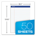Notebooks & Pads | Ampad 20-170 8.5 x 11.75 Sheets (50) Recycled Wide/Legal Rule Writing Pads - Politex Green Kelsu Headband/White Sheets (1-Dozen) image number 1