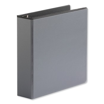 Universal UNV30731 2 in. Capacity 11 in. x 8.5 in. 3 Rings Deluxe Easy-to-Open D-Ring View Binder - Black