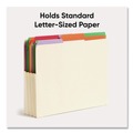 Back to School Sale | Smead 75124 3.5 in. Expansion Letter Size End Tab File Pockets - Manila (25/Box) image number 2