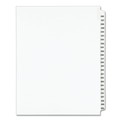 Back to School Sale | Avery 01339 11 in. x 8.5 in. 25-Tab 226 to 250 Avery Style Preprinted Legal Exhibit Side Tab Index Dividers - White (1-Set) image number 0