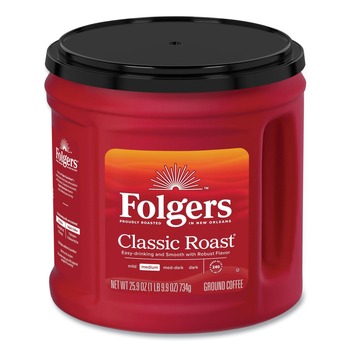 Folgers 2550030407 25.9 oz. Canister Classic Roast Ground Coffee