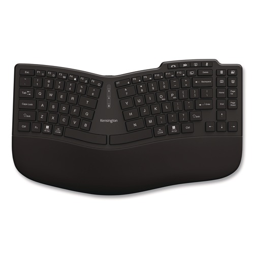 Office Electronics & Batteries | Kensington K75491US Pro Fit Ergo KB675 EQ TKL Rechargeable Keyboard, Black image number 0