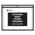 Just Launched | C-Line 49912 Stitched Sides 12 in. x 9 in. 75-Sheet Capacity Shop Ticket Holders - Clear (25/Box) image number 1