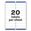 Just Launched | Avery 05961 1 in. x 4 in. Laser Printers Easy Peel Address Labels with SureFeed Technology - White (5000/Box) image number 6