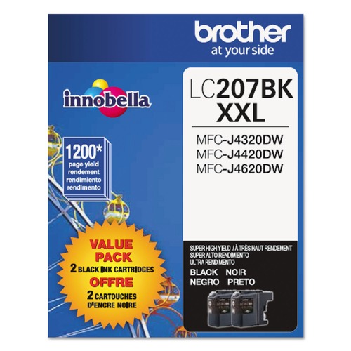 Ink & Toner | Brother LC2072PKS Innobella 1,200 Page-Yield Super High-Yield Ink - Black (2/Pack) image number 0