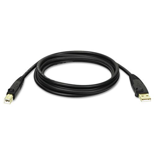 Office Electronics & Batteries | Tripp Lite U022-015 15 ft. USB 2.0 A/B Cable - Black image number 0