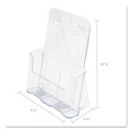 Desk Shelves | Deflecto 77001 9.25w x 3.75d x 10.75h Magazine DocuHolder for Countertop/Wall-Mount - Clear image number 3