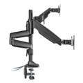 Monitor Stands | Alera ALEAEMA3H AdaptivErgo 15.4 lbs. Capacity Triple Arm with USB for 32 in. Monitors - Black image number 2