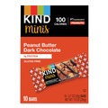 Snacks | KIND 27961 0.7 oz Minis - Peanut Butter Dark Chocolate (10/Pack) image number 0