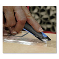 Box Cutters & Utility Knives | Cosco 091508 Easycut 6 in. Plastic Handle Cutter Knife with Self-Retracting Safety-Tipped Blade - Black/Blue image number 3
