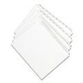 Dividers & Tabs | Avery 82200 10-Tab "2-in 11 in. x 8.5 in. Allstate Style Preprinted Legal Exhibit Side Tab Index Dividers - White (25/Pack) image number 1