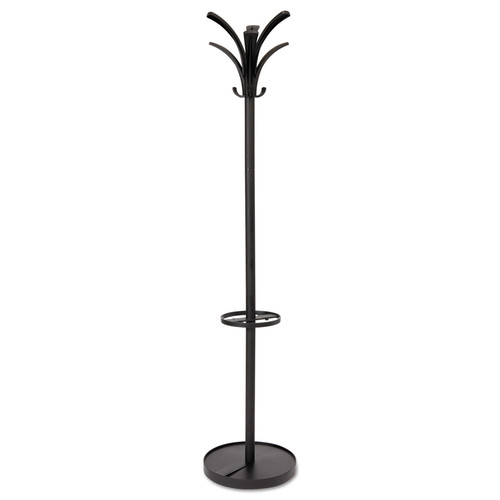 Wall Racks & Hooks | Alba PMBRION 13.75w x 13.75d x 66.25h Brio Coat Stand - Black image number 0