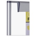 White Boards | MasterVision QR5203 35.4 in. x 47.2 in. 80 in. Tall Vertical Orientation Revolver  - Silver Aluminum Frame image number 2