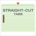 File Folders | Pendaflex 17180EE Straight Tabs 2 in. Expansion 2 Fasteners Letter Size Heavy-Duty Pressboard Folders with Embossed Fasteners - Green (25/Box) image number 1