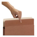 File Folders | Smead 73208 3.5 in. Expansion Letter Size Easy Grip Pockets - Redrope (25/Box) image number 5