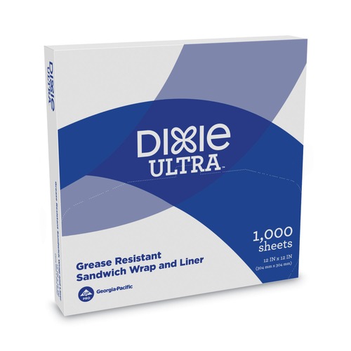 Food Wraps | Dixie GRC1212 12 x 12 Dry Wax Paper All-Purpose Food Wrap - White (1000/Carton) image number 0
