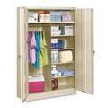 Office Filing Cabinets & Shelves | Tennsco J2478SUC-CPY 48 in. x 24 in. x 78 in. Jumbo Combination Steel Storage Cabinet - Putty image number 1