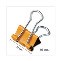Binding Spines & Combs | Universal UNV31028 Binder Clips with Storage Tub - Small, Assorted (40/Pack) image number 2