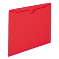 File Jackets & Sleeves | Smead 75509 Straight Tab Colored File Jackets with Reinforced Double-Ply Tab - Letter, Red (100/Box) image number 3