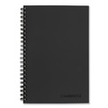 Notebooks & Pads | Cambridge 06074 8 in. x 5 in. Sheets 1-Subject Wide/Legal Rule Wirebound Business Notebook - Black Linen Cover image number 0