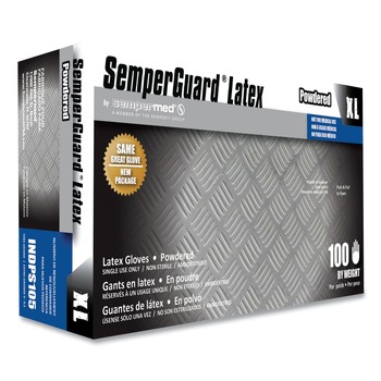  | SemperGuard INDPS105 Latex Gloves - Cream/X-Large (1000/Carton)