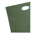 File Folders | Smead 64226 3.5 in. Capacity 1 Section 100 Percent Recycled Hanging Pockets with Full-Height Gusset - Standard Green/Letter Size (10/Box) image number 2