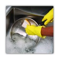 Cleaning Tools | Boardwalk 63BWK LD 0.7 in. Thick 3.6 in. x 6.1 in. Individually Wrapped Light Duty Scrubbing Sponge - Yellow/White (20/Carton) image number 5