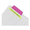Dividers & Tabs | Avery 74865 2.5 in. x 1 in. 1/5-Cut Ultra Tabs Repositionable Tabs - Assorted Neon Colors (48/Pack) image number 2