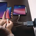 Back to School Sale | Verbatim 32202 100 Watts 4-Port GaN Wall Charger - Black/Gray image number 2