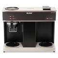 Labor Day Sale | BUNN 04275.0031 Pour-O-Matic 3-Burner 12-Cup Pour-Over Coffee Brewer - Stainless Steel, Black image number 2